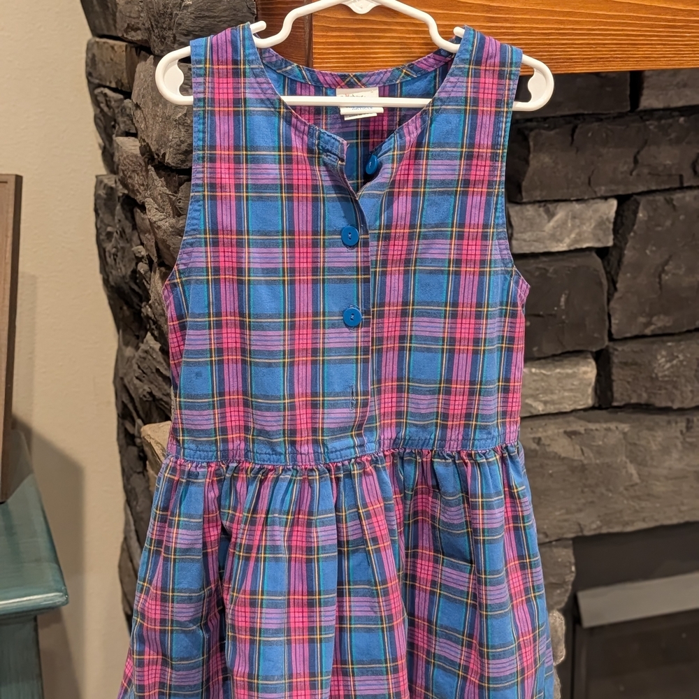 OshKosh B'gosh Blue and Pink Plaid Dress